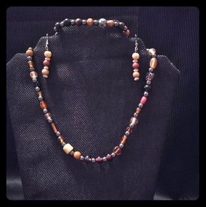 Hematite and wood.